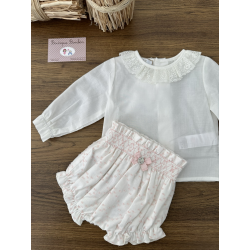 BLUSA NIÑA MÁS CUBREPAÑAL PLUMETY A/J "NAI" , PAZ RODRIGUEZ