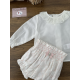 BLUSA NIÑA MÁS CUBREPAÑAL PLUMETY A/J "NAI" , PAZ RODRIGUEZ