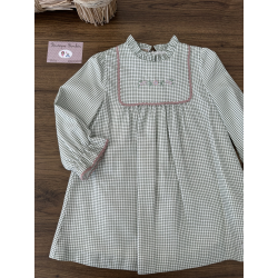 VESTIDO CUADROS M/L "LEDICIA" , PAZ RODRIGUEZ