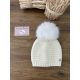 GORRO C/POMPON PELO "ESENCIAL" , PAZ RODRIGUEZ