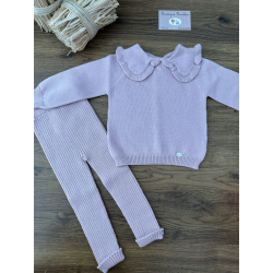JERSEY PUNTO CUELLO PETER PAN NIÑA MÁS PANTALÓN LENA , MARTIN ARANDA