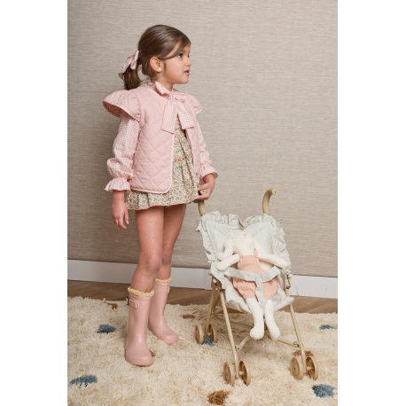 CHALECO ROSA VIVO VICHY , LA MARTINICA