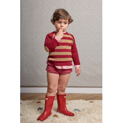 JERSEY GRANATE RAYAS CAMEL , LA MARTINICA