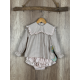 CAMISA NIÑA VICHY CAMEL MÁS BRAGUITA ERIZOS , PIO PIO