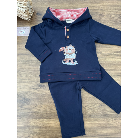 SUDADERA NIÑO MÁS PANTALÓN LARGO FELPA , LA MARTINICA
