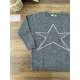 JERSEY GRIS ESTRELLA ROSA , LA MARTINICA