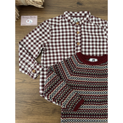 CAMISA MAO M/LARGA CUADROS , LA MARTINICA