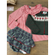 BRAGA VOLANTES MÁS BLUSA VICHY Y CHAQUETA 3/4 SETAS , LA MARTINICA