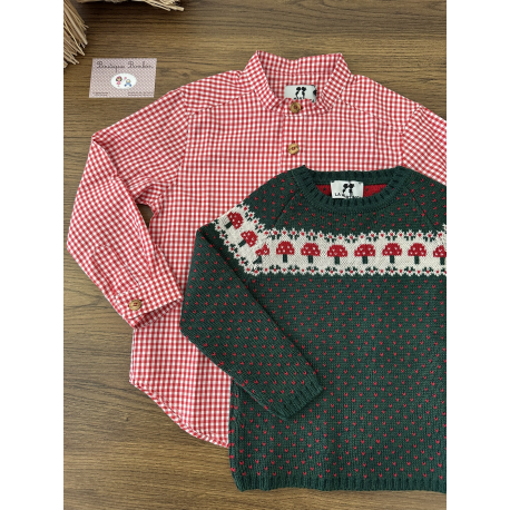 CAMISA MAO M/LARGA VICHY , LA MARTINICA
