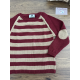 JERSEY GRANATE RAYAS CAMEL , LA MARTINICA