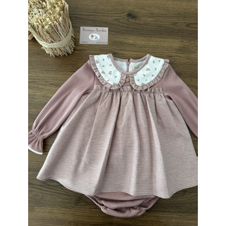 VESTIDO BEBE CON BRAGUITA , YOEDU