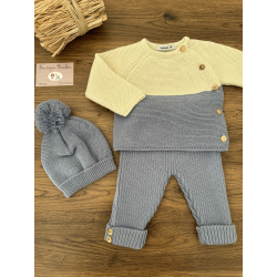 CONJUNTO PANTALON MÁS SUETER Y GORRO ZARZAL , BABIDU