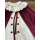 VESTIDO MÁS CAPA TERCIOPELO , COPO