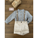 CONJUNTO NIÑO CON TIRANTES , YOEDU