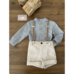 CONJUNTO NIÑO CON TIRANTES , YOEDU