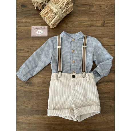CONJUNTO NIÑO CON TIRANTES , YOEDU