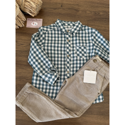 CAMISA TELA NIÑO MÁS PANTALÓN PANA NAVIA , MARTIN ARANDA