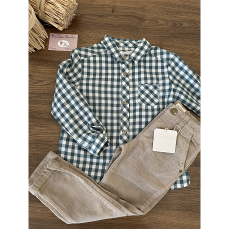 CAMISA TELA NIÑO MÁS PANTALÓN PANA NAVIA , MARTIN ARANDA