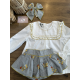 BRAGA VOLANTES PATITOS MÁS BLUSA Y CHAQUETA 3/4 AMARILLA , LA MARTINICA
