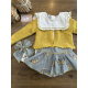 BRAGA VOLANTES PATITOS MÁS BLUSA Y CHAQUETA 3/4 AMARILLA , LA MARTINICA