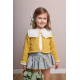 BRAGA VOLANTES PATITOS MÁS BLUSA Y CHAQUETA 3/4 AMARILLA , LA MARTINICA