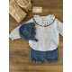 CAMISA BB MÁS CUBRE Y CAPOTA , LOLITTOS
