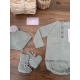 CONJUNTO BRAGA 4PIEZAS GORRO Y PATUCOS"LAUREL GRACE", MAC ILUSIÓN